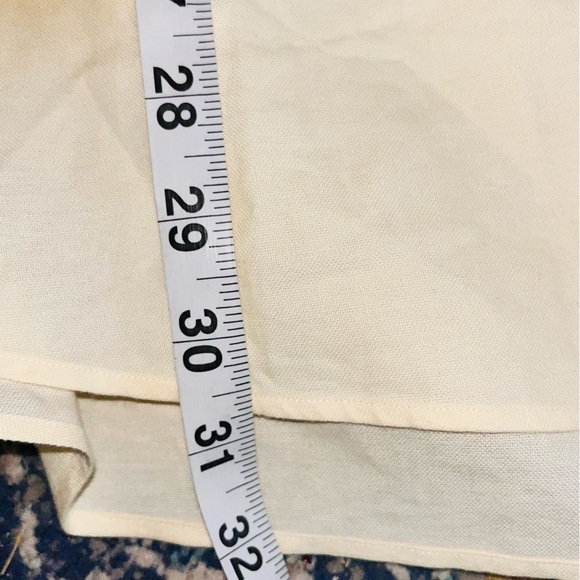 Tommy Hilfiger Button Down Shirt Light Yellow Size 17 1/2 32-33 - Picture 7 of 9